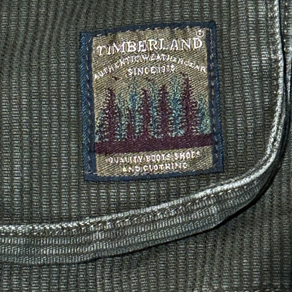 Timberland Ruggedwear Ranch Corduroy Jacket Medium Vintage Green EUC - Picture 7 of 16